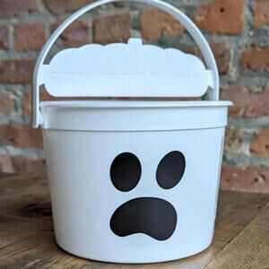 2022 McDonalds Halloween Happy Meal White Ghost Boo Bucket